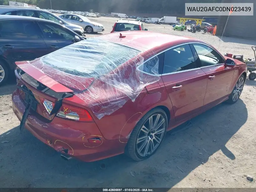 2013 Audi A7 3.0T Premium VIN: WAU2GAFC0DN023439 Lot: 42605597