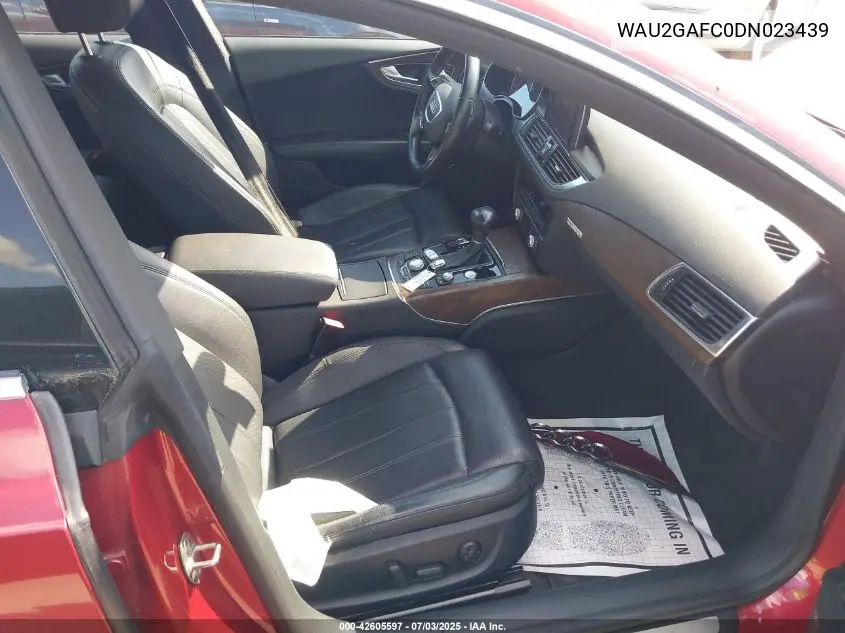 2013 Audi A7 3.0T Premium VIN: WAU2GAFC0DN023439 Lot: 42605597