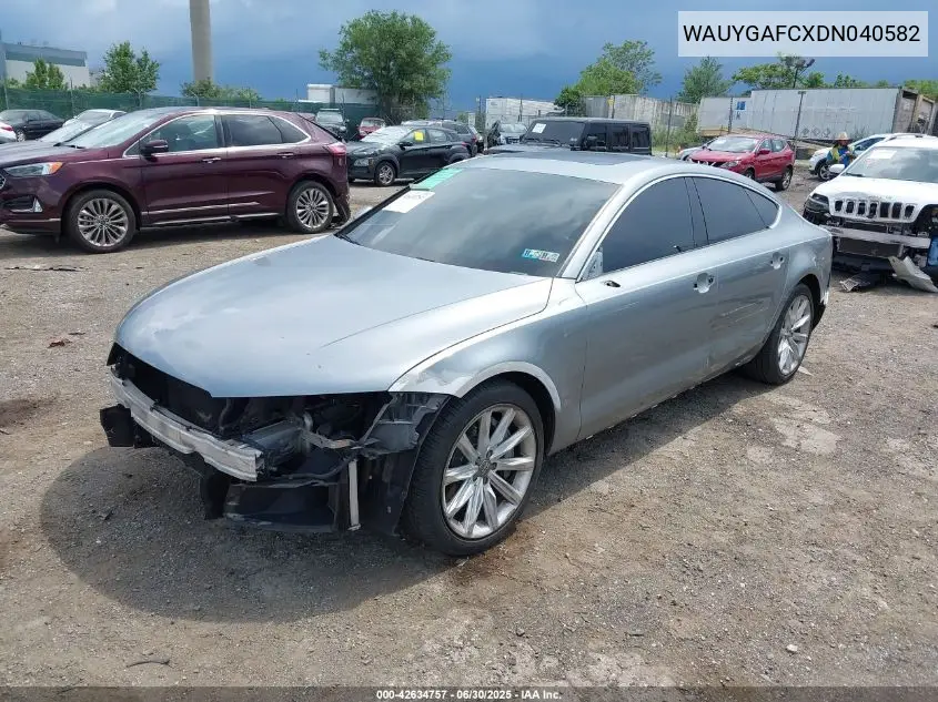 2013 Audi A7 3.0T Premium VIN: WAUYGAFCXDN040582 Lot: 42634757