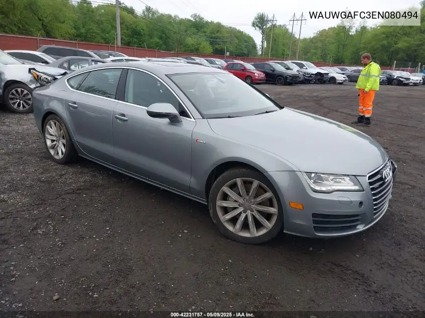 2014 Audi A7 3.0T Premium Plus VIN: WAUWGAFC3EN080494 Lot: 42231757