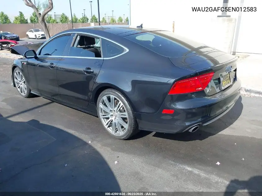 2014 Audi A7 3.0T Premium Plus VIN: WAU2GAFC5EN012583 Lot: 42561824