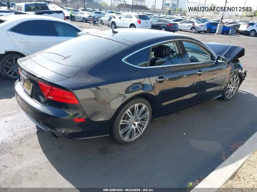 2014 Audi A7 3.0T Premium Plus VIN: WAU2GAFC5EN012583 Lot: 42561824