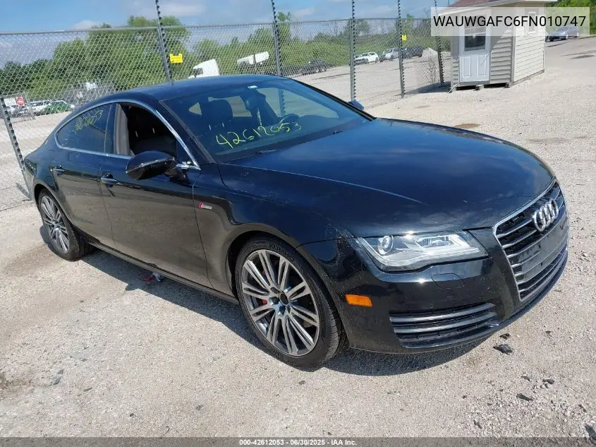2015 Audi A7 3.0T Premium Plus VIN: WAUWGAFC6FN010747 Lot: 42612053