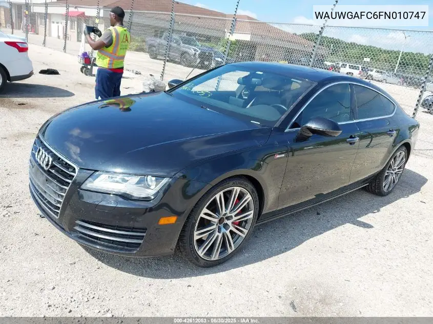 2015 Audi A7 3.0T Premium Plus VIN: WAUWGAFC6FN010747 Lot: 42612053