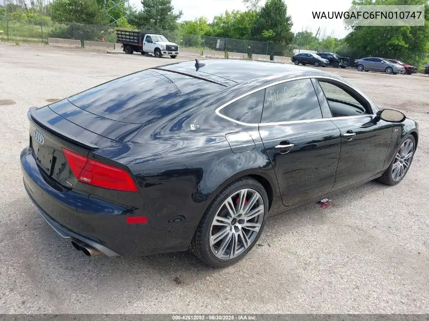 2015 Audi A7 3.0T Premium Plus VIN: WAUWGAFC6FN010747 Lot: 42612053