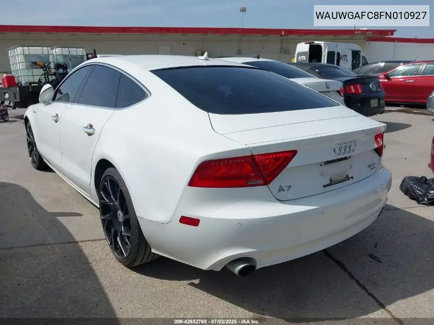 2015 Audi A7 3.0T Premium Plus VIN: WAUWGAFC8FN010927 Lot: 42652768