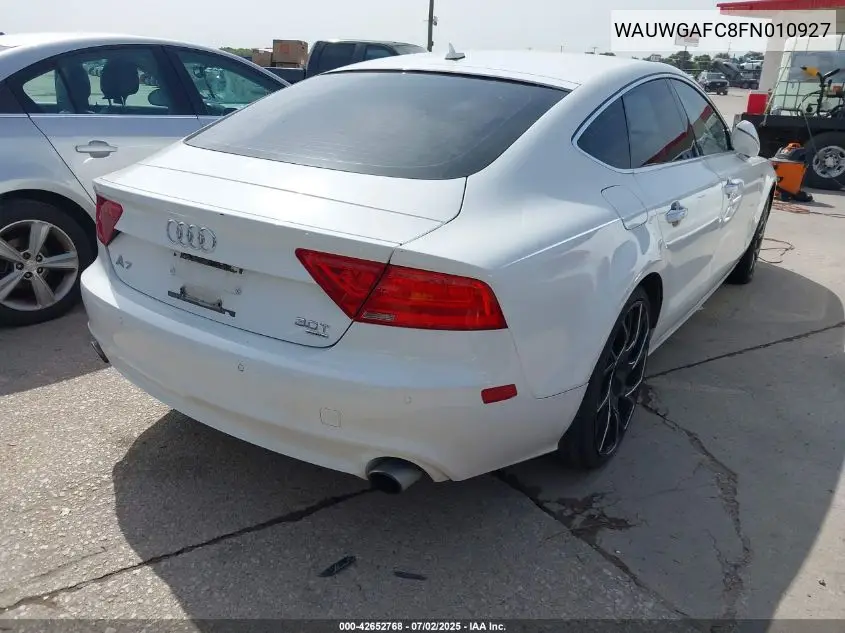 2015 Audi A7 3.0T Premium Plus VIN: WAUWGAFC8FN010927 Lot: 42652768