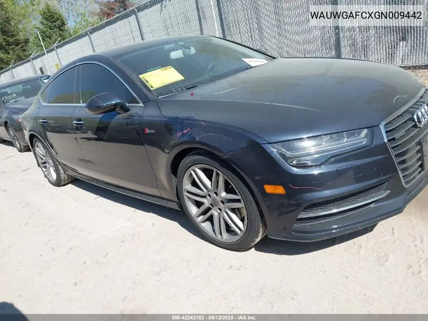 2016 Audi A7 3.0T Premium Plus VIN: WAUWGAFCXGN009442 Lot: 42242182