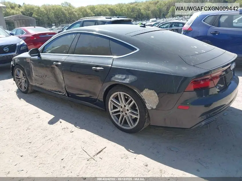 2016 Audi A7 3.0T Premium Plus VIN: WAUWGAFCXGN009442 Lot: 42242182