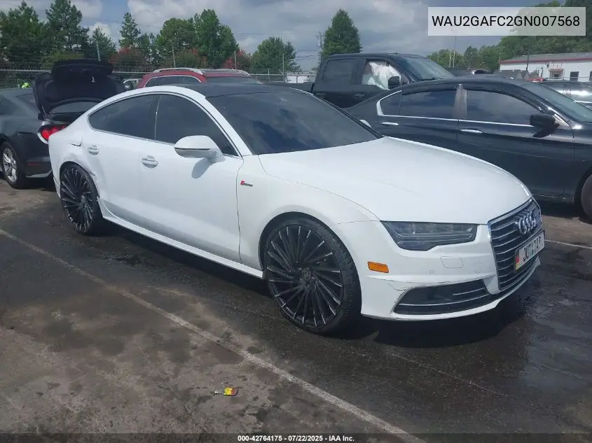 2016 Audi A7 3.0T Premium Plus VIN: WAU2GAFC2GN007568 Lot: 42764175