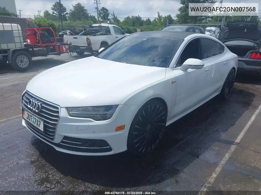 2016 Audi A7 3.0T Premium Plus VIN: WAU2GAFC2GN007568 Lot: 42764175