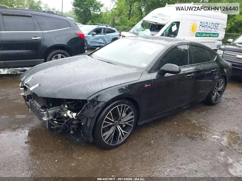 2017 Audi A7 3.0T Premium Plus VIN: WAUW2AFCXHN126440 Lot: 42210917