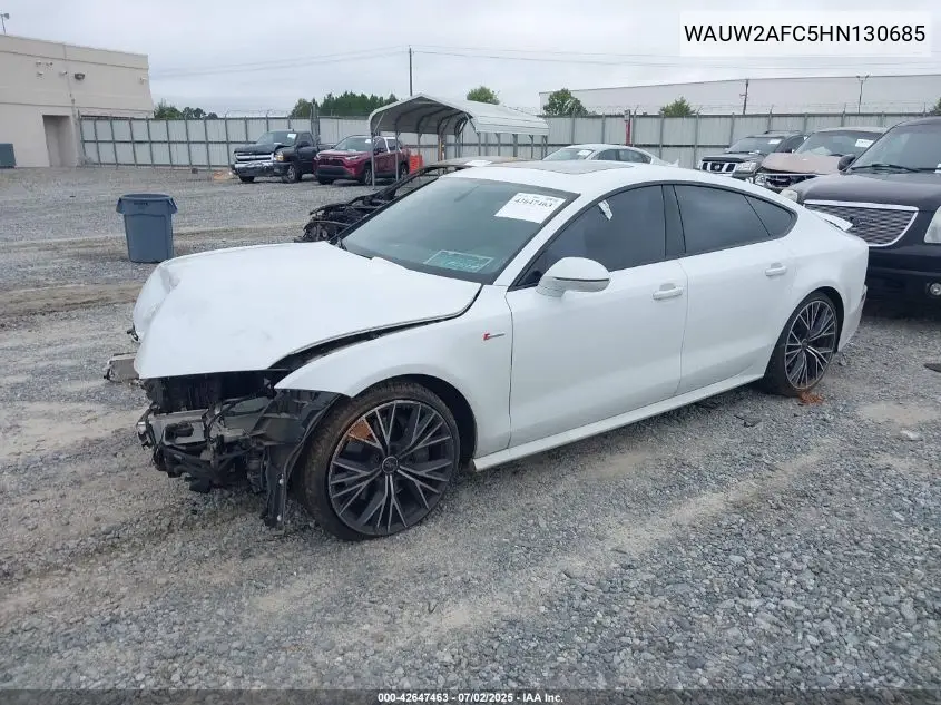 2017 Audi A7 3.0T Premium Plus VIN: WAUW2AFC5HN130685 Lot: 42647463