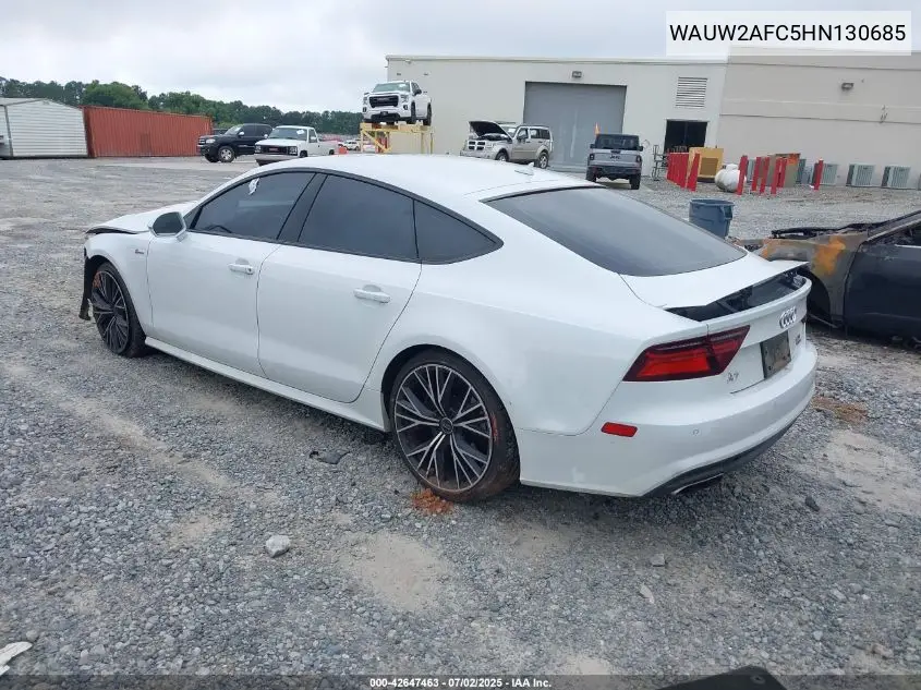 2017 Audi A7 3.0T Premium Plus VIN: WAUW2AFC5HN130685 Lot: 42647463