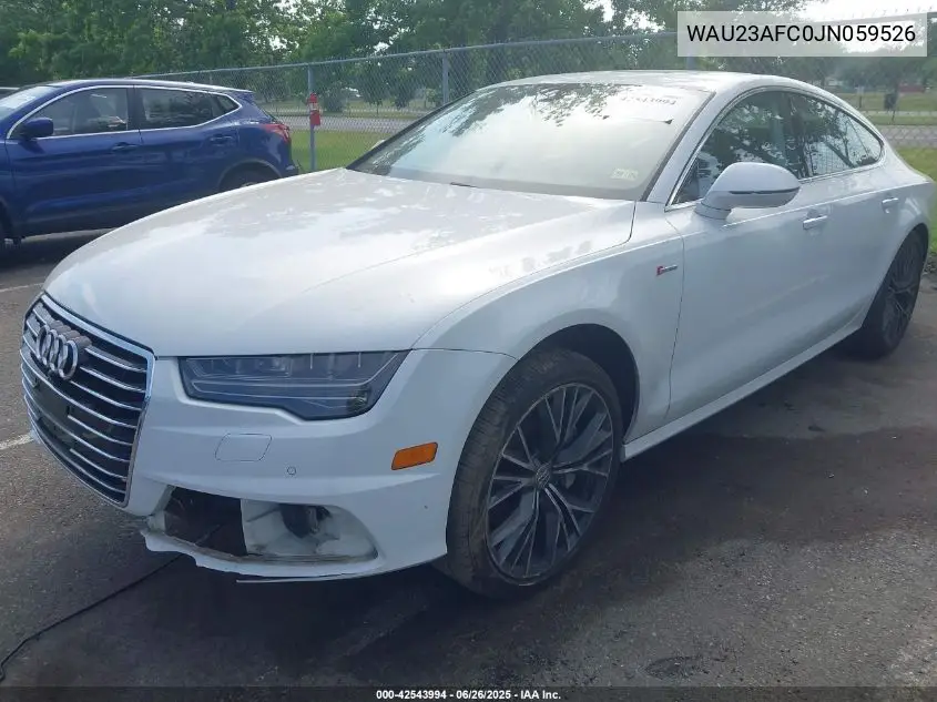 2018 Audi A7 3.0T Premium Plus VIN: WAU23AFC0JN059526 Lot: 42543994