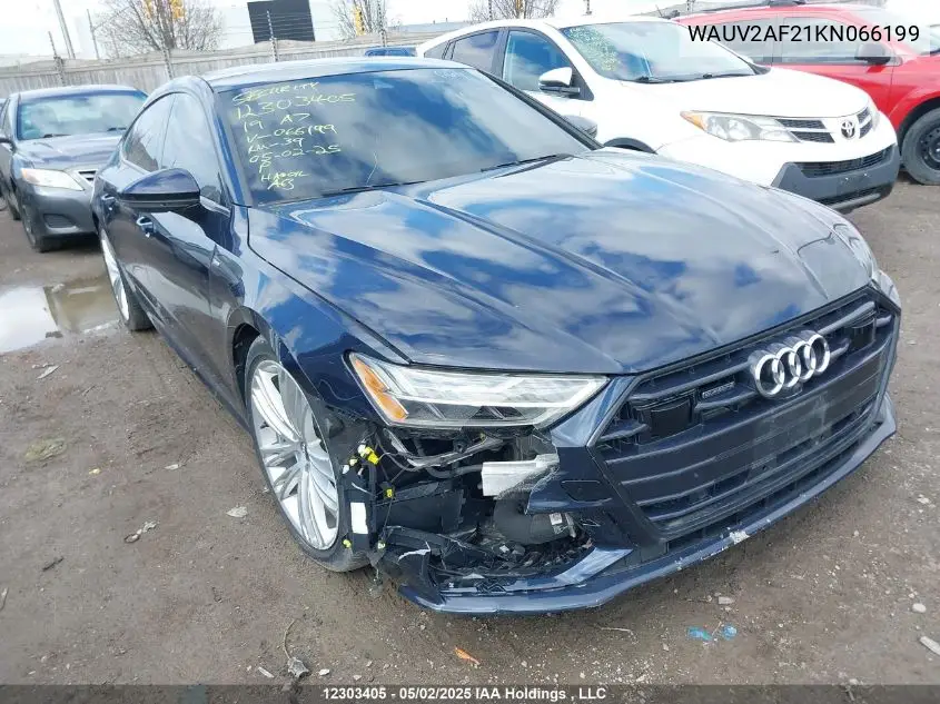 2019 Audi A7 Prestige S-Line VIN: WAUV2AF21KN066199 Lot: 12303405