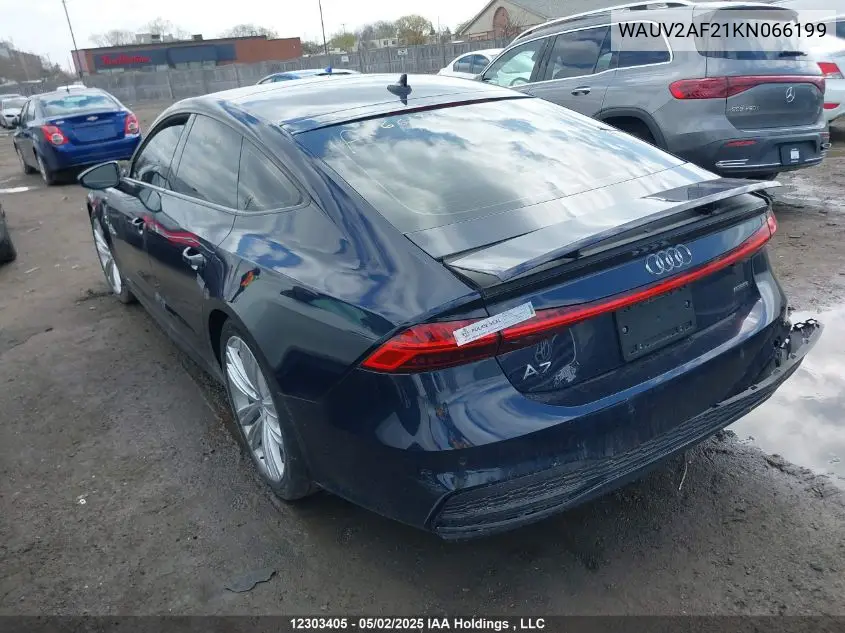 2019 Audi A7 Prestige S-Line VIN: WAUV2AF21KN066199 Lot: 12303405