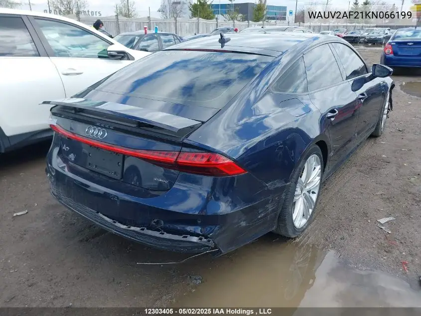 2019 Audi A7 Prestige S-Line VIN: WAUV2AF21KN066199 Lot: 12303405