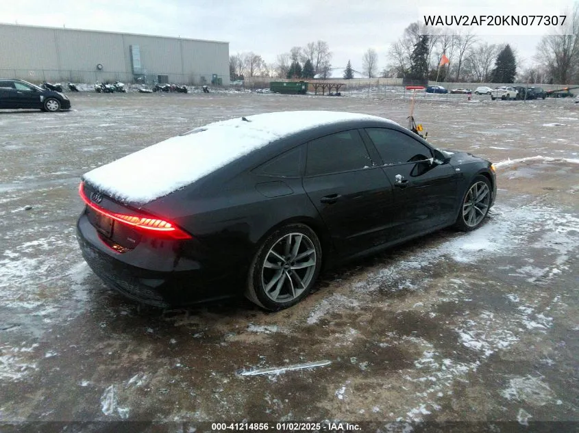 2019 Audi A7 55 Premium VIN: WAUV2AF20KN077307 Lot: 41214856