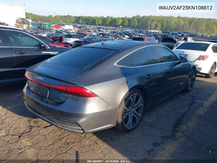 2019 Audi A7 55 Premium VIN: WAUV2AF25KN108812 Lot: 42005937