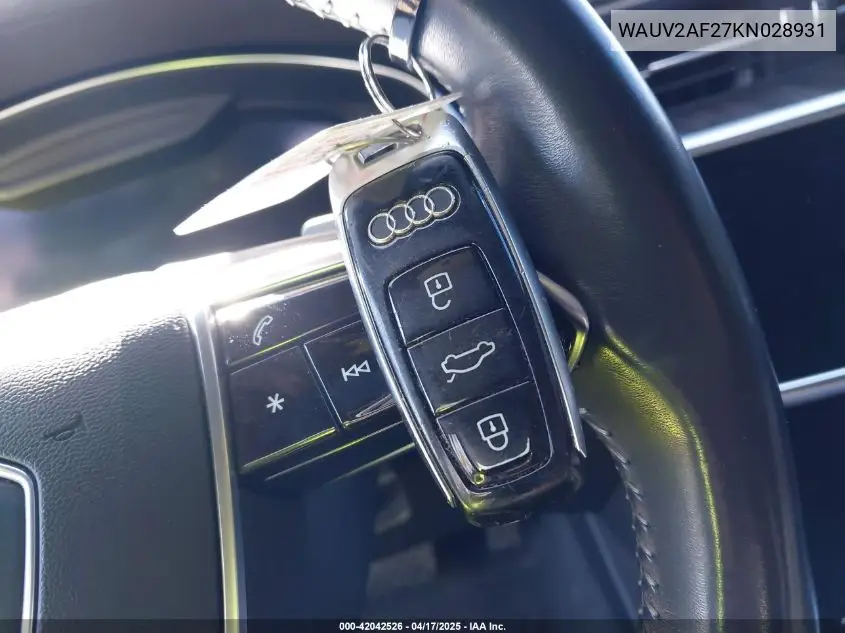 2019 Audi A7 55 Premium VIN: WAUV2AF27KN028931 Lot: 42042526