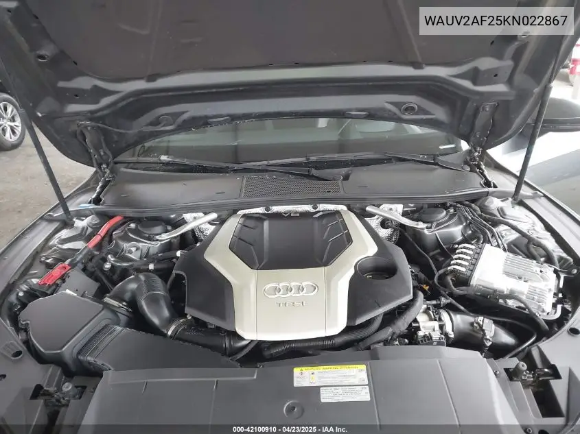 2019 Audi A7 55 Premium VIN: WAUV2AF25KN022867 Lot: 42100910