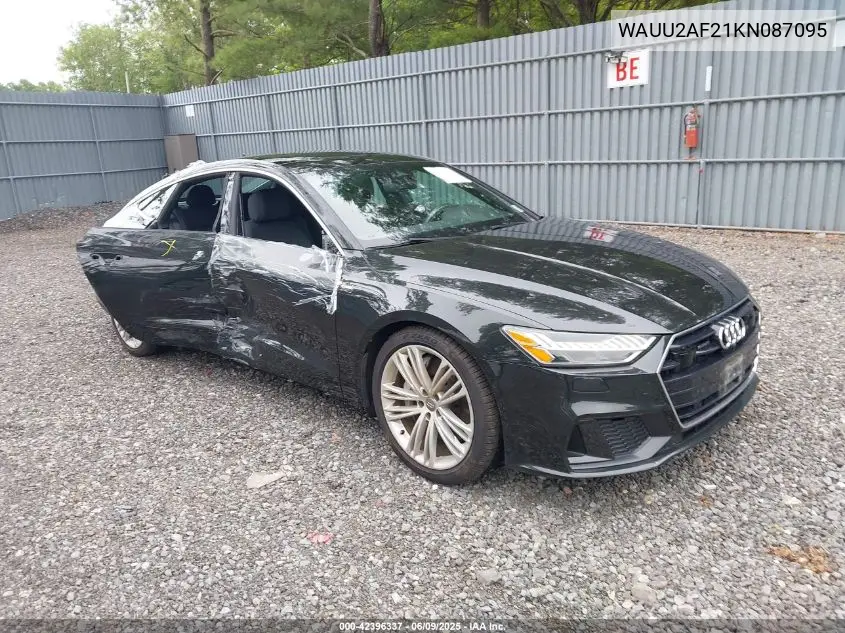 2019 Audi A7 55 Premium VIN: WAUU2AF21KN087095 Lot: 42396337