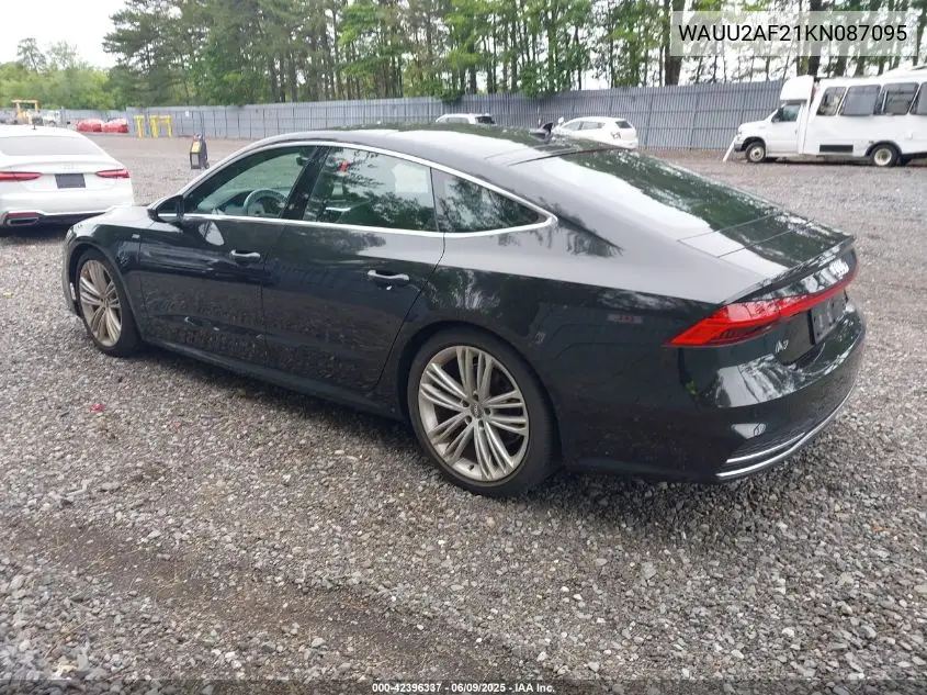 2019 Audi A7 55 Premium VIN: WAUU2AF21KN087095 Lot: 42396337