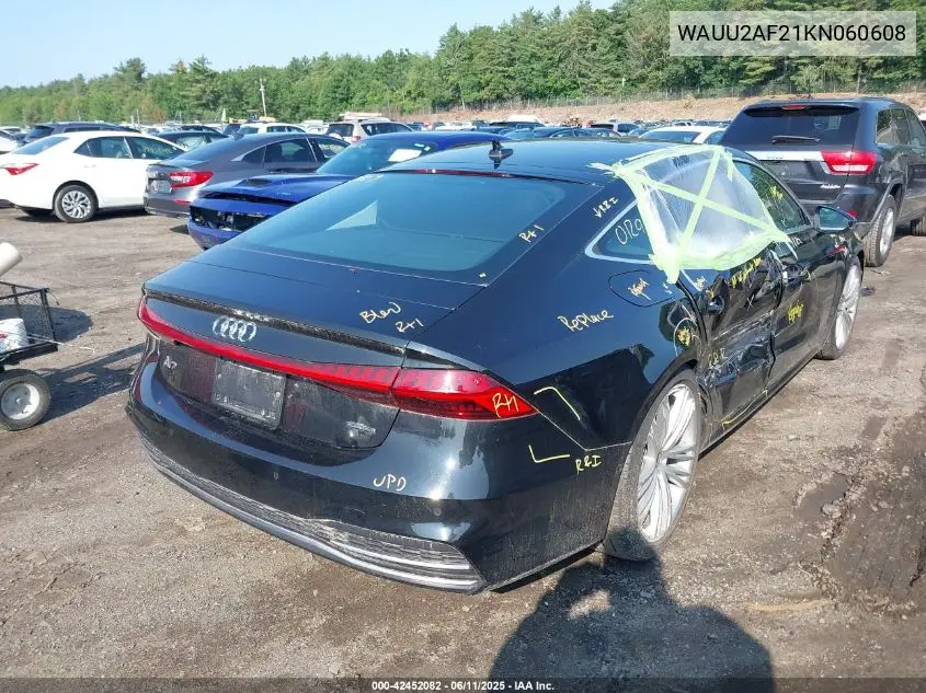 2019 Audi A7 55 Premium VIN: WAUU2AF21KN060608 Lot: 42452082