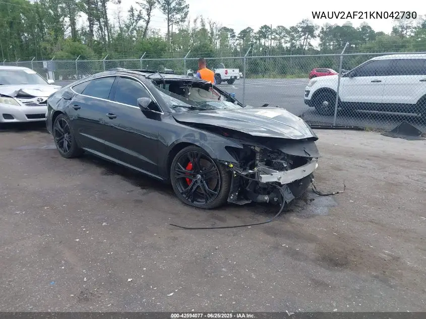 2019 Audi A7 55 Premium VIN: WAUV2AF21KN042730 Lot: 42594077