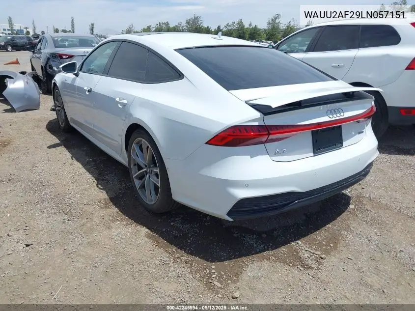 2020 Audi A7 Sportback Premium Plus 55 Tfsi Quattro S Tronic VIN: WAUU2AF29LN057151 Lot: 42245594