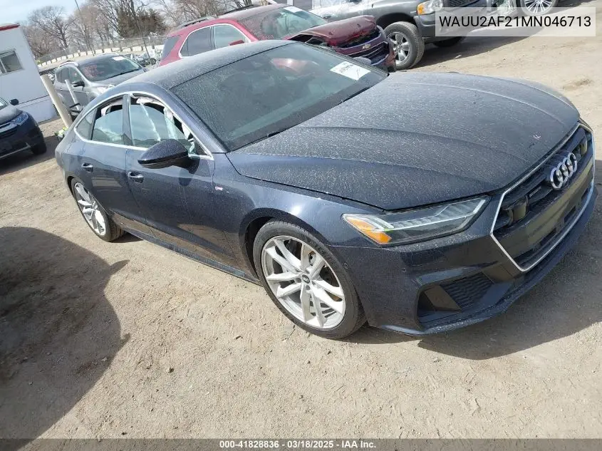 2021 Audi A7 Sportback Premium Plus 55 Tfsi Quattro S Tronic VIN: WAUU2AF21MN046713 Lot: 41828836
