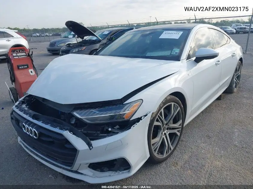 2021 Audi A7 Sportback Prestige 55 Tfsi Quattro S Tronic VIN: WAUV2AF2XMN023175 Lot: 42041521