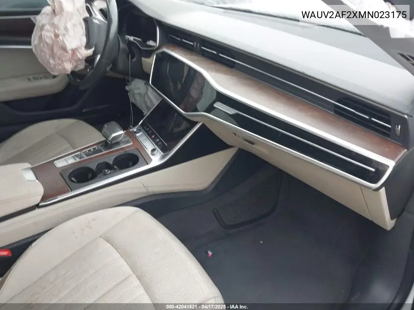 2021 Audi A7 Sportback Prestige 55 Tfsi Quattro S Tronic VIN: WAUV2AF2XMN023175 Lot: 42041521