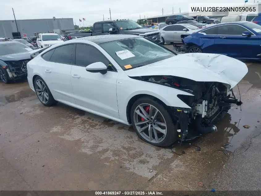 2022 Audi A7 Sportback Premium Plus 55 Tfsi Quattro S Tronic VIN: WAUU2BF23NN059065 Lot: 41869247