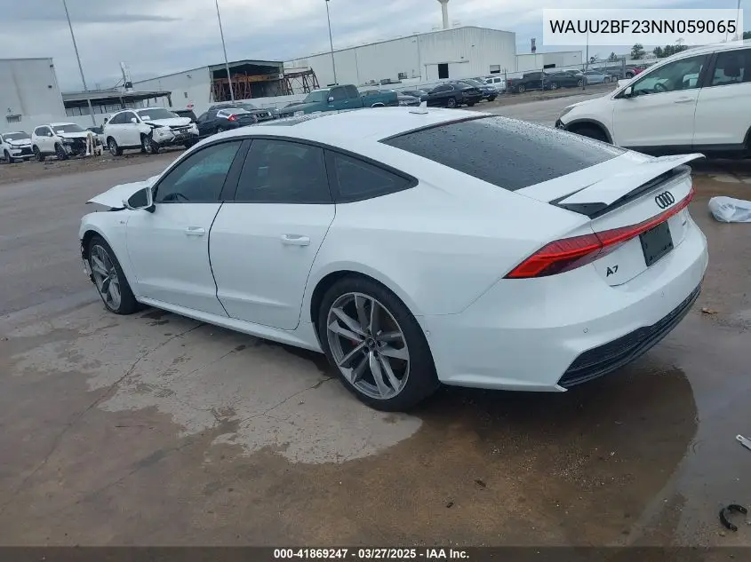 2022 Audi A7 Sportback Premium Plus 55 Tfsi Quattro S Tronic VIN: WAUU2BF23NN059065 Lot: 41869247