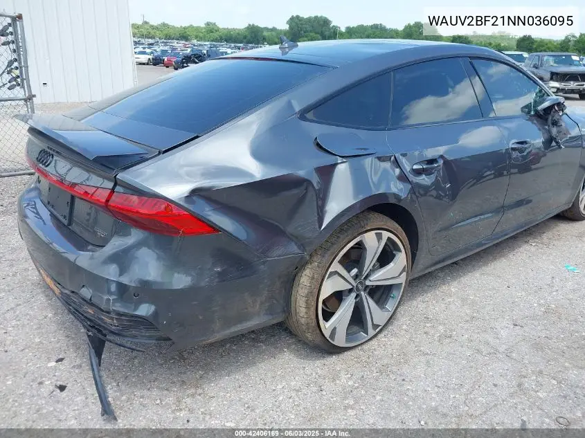 2022 Audi A7 Sportback Prestige 55 Tfsi Quattro S Tronic VIN: WAUV2BF21NN036095 Lot: 42406169