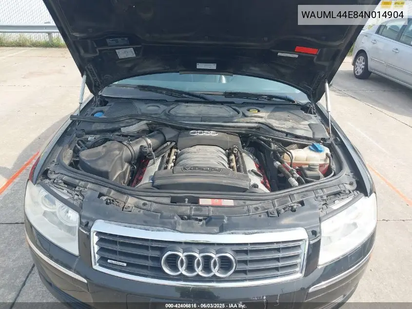 2004 Audi A8 L 4.2 VIN: WAUML44E84N014904 Lot: 42406816