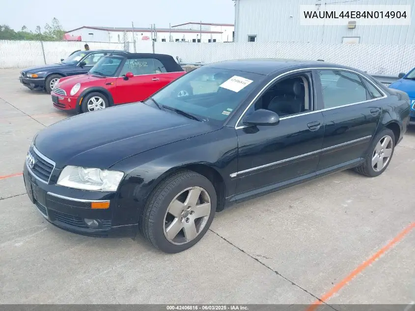 2004 Audi A8 L 4.2 VIN: WAUML44E84N014904 Lot: 42406816