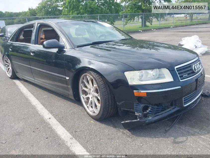 2004 Audi A8 L 4.2 VIN: WAUML44EX4N015567 Lot: 42761197