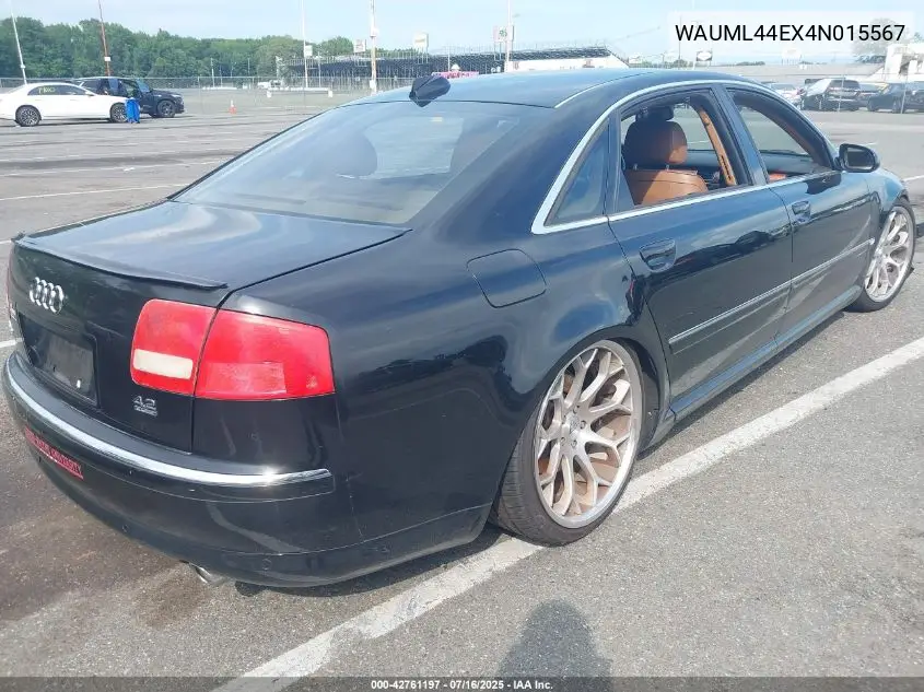 2004 Audi A8 L 4.2 VIN: WAUML44EX4N015567 Lot: 42761197