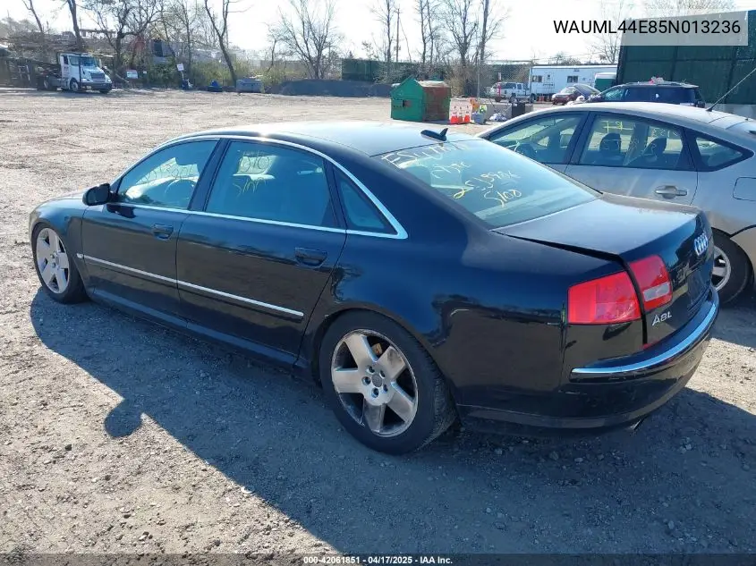 2005 Audi A8 L 4.2 VIN: WAUML44E85N013236 Lot: 42061851