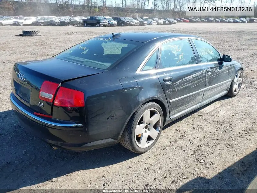 2005 Audi A8 L 4.2 VIN: WAUML44E85N013236 Lot: 42061851