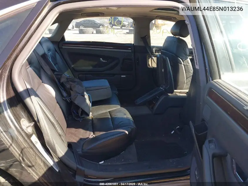2005 Audi A8 L 4.2 VIN: WAUML44E85N013236 Lot: 42061851