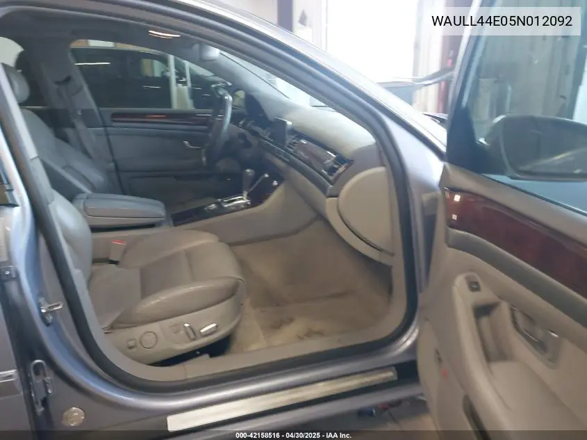 2005 Audi A8 4.2 VIN: WAULL44E05N012092 Lot: 42158516