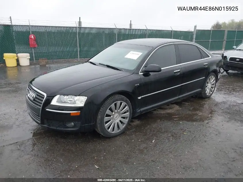 2006 Audi A8 W12 VIN: WAUMR44E86N015925 Lot: 42003490