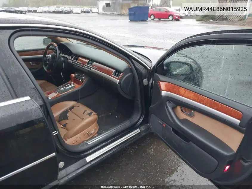 2006 Audi A8 W12 VIN: WAUMR44E86N015925 Lot: 42003490