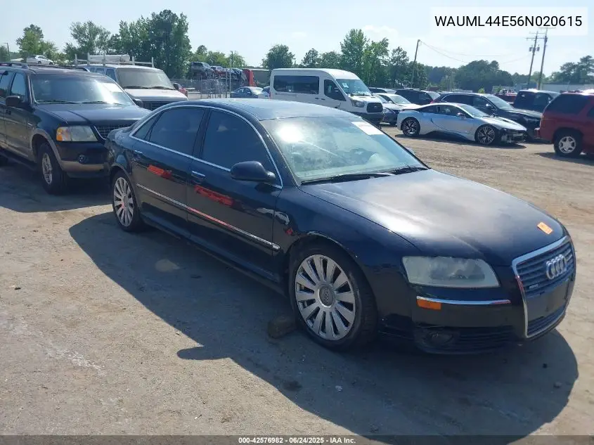2006 Audi A8 L 4.2 VIN: WAUML44E56N020615 Lot: 42576982