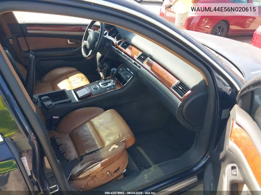 2006 Audi A8 L 4.2 VIN: WAUML44E56N020615 Lot: 42576982