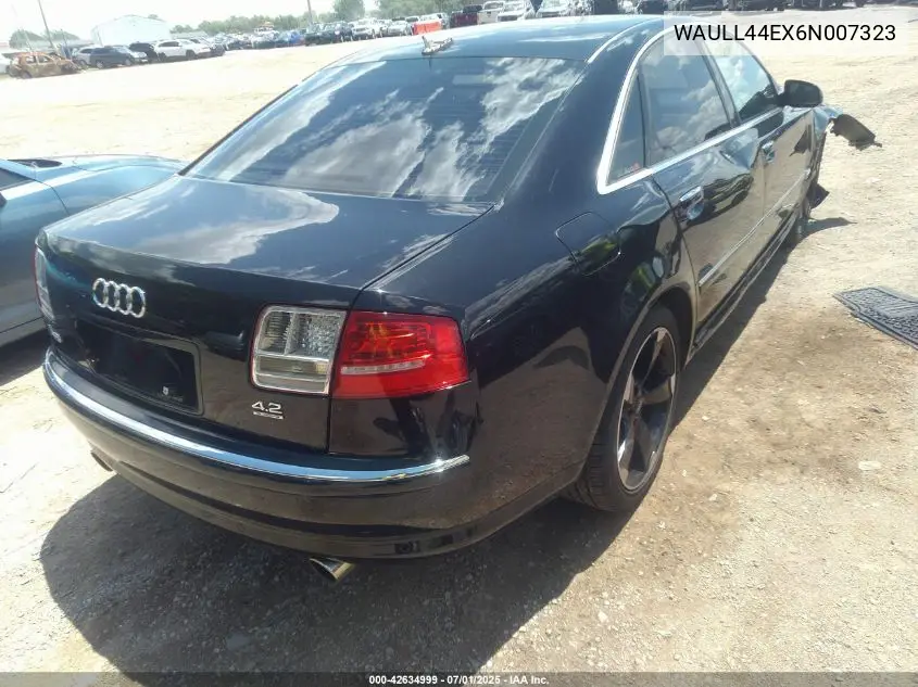 2006 Audi A8 4.2 Quattro VIN: WAULL44EX6N007323 Lot: 42634999